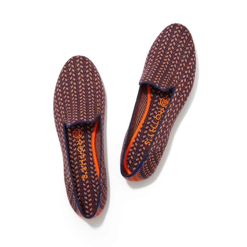 Rothys Walnut Tweed Merino Loafer 8.5